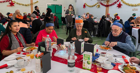Elderly and vulnerable residents who experience social isolation and find it hard to get out, were treated to a Christmas meal organised by Newham Council for the second year running. ​​​​