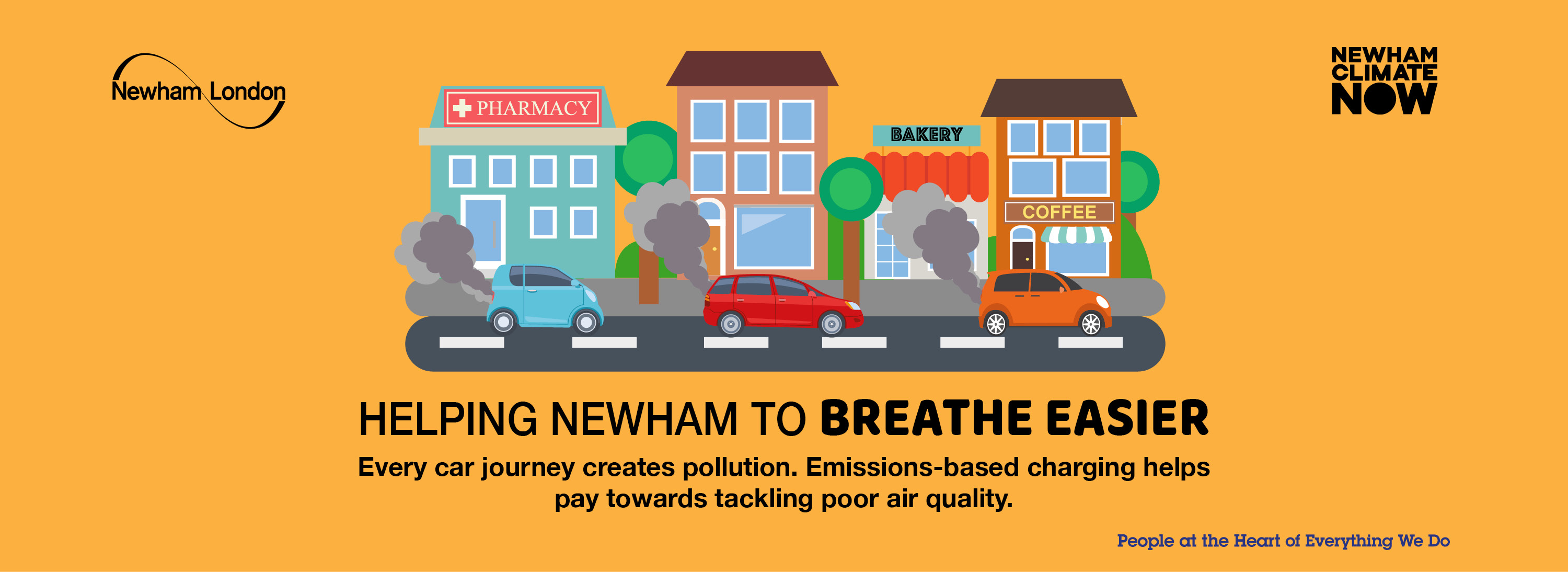 Every car journey creates pollution. Emissions-based charging helps pay towards tackling poor air quality.