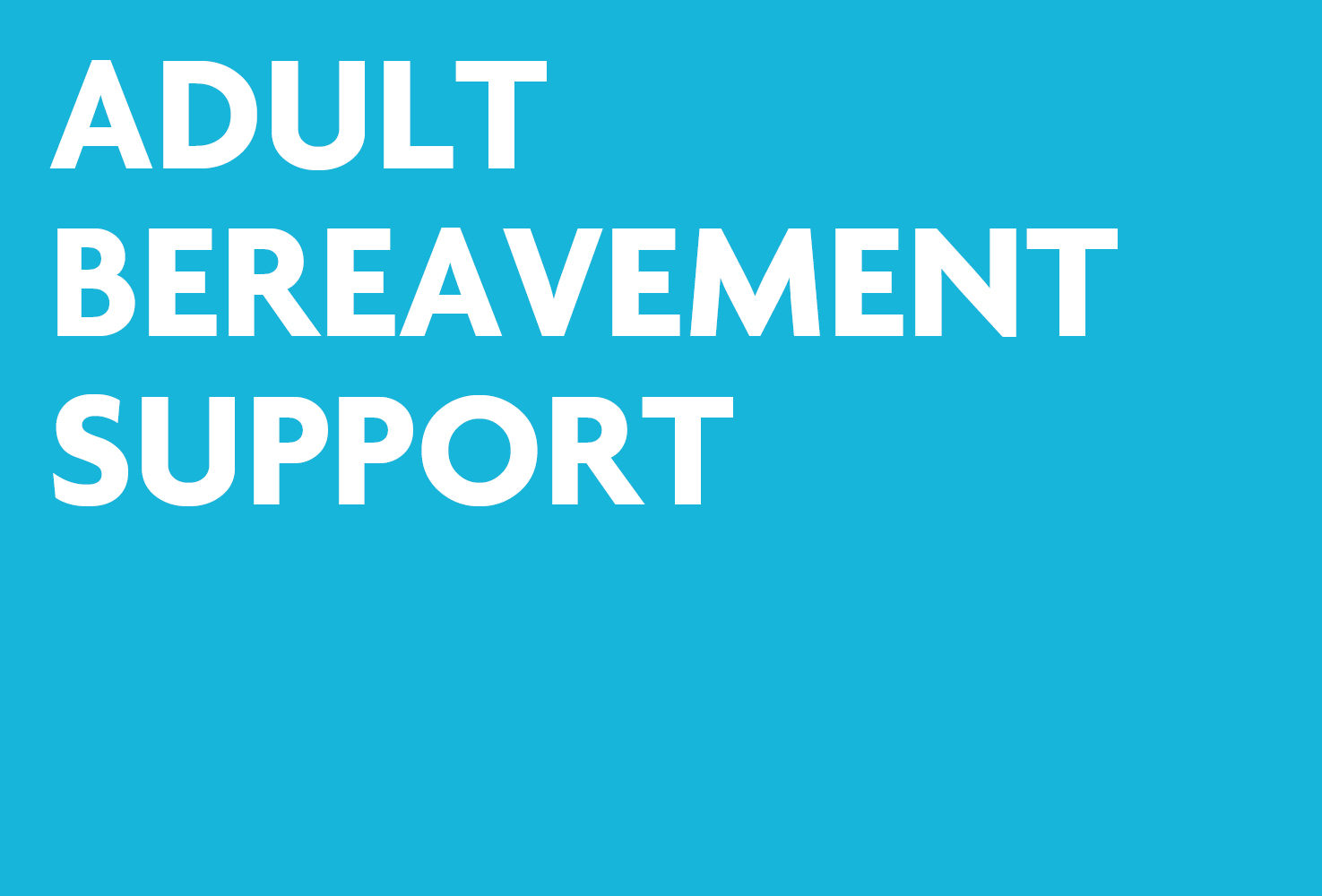 Adult Bereavement Support