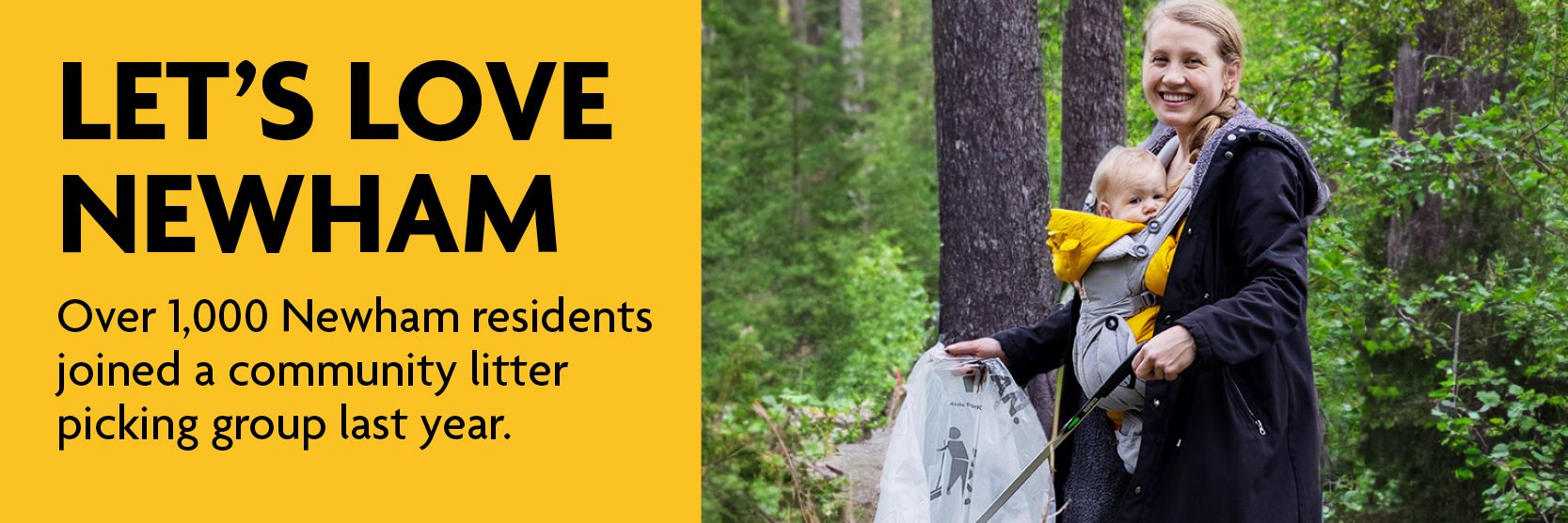 Lets love newham website banner