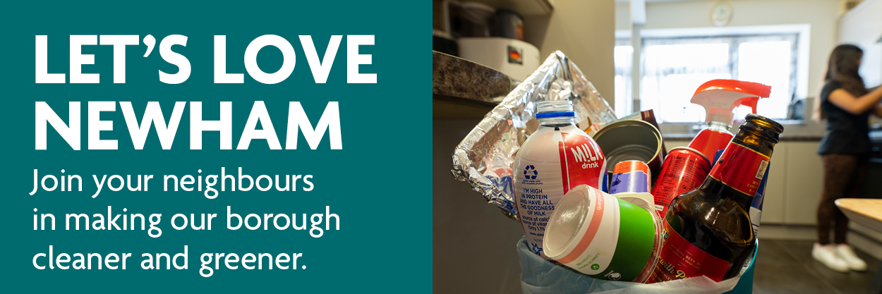 Lets love Newham webpage banner