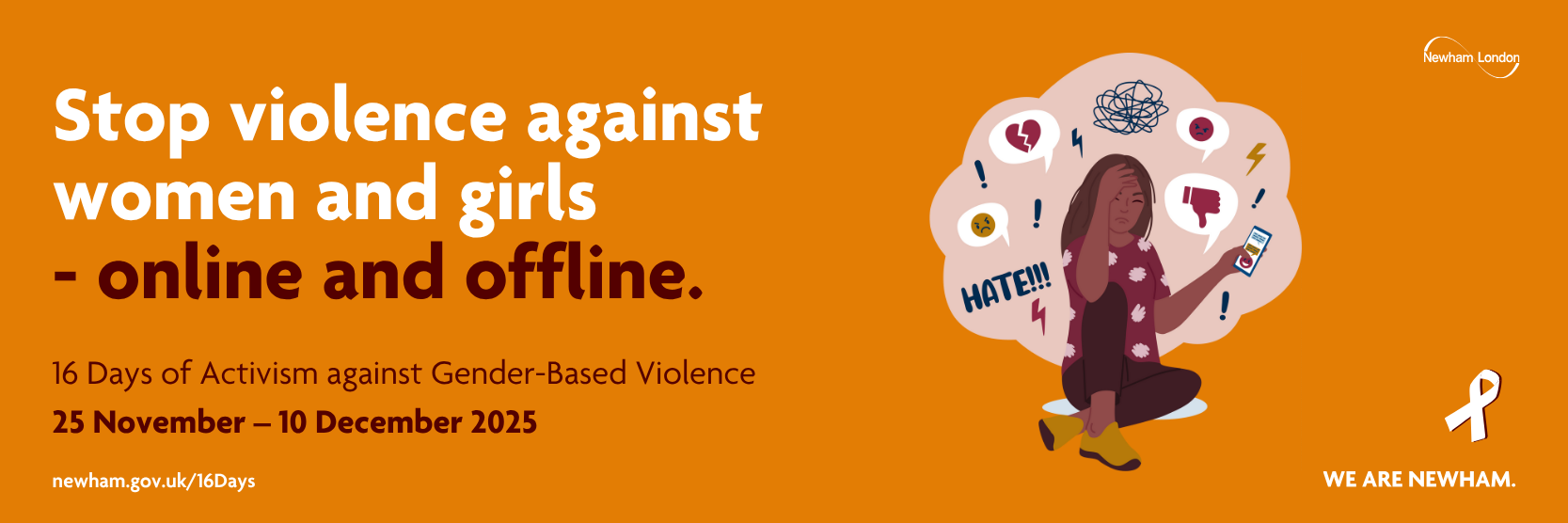 16 Days webpage banner