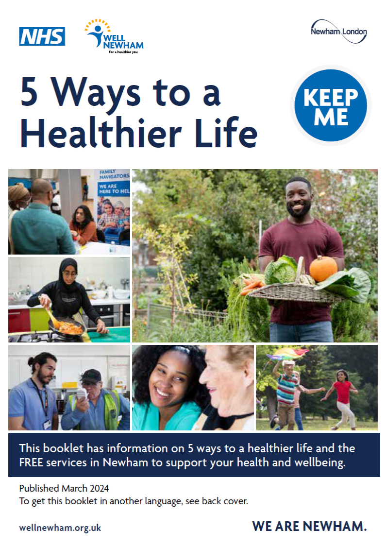 5 Ways to a healthier life booklet cover
