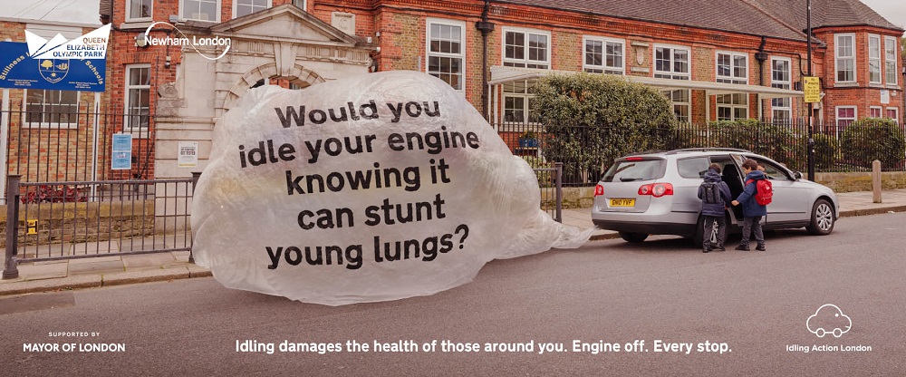 anti idling, car engine, exhaust fumes