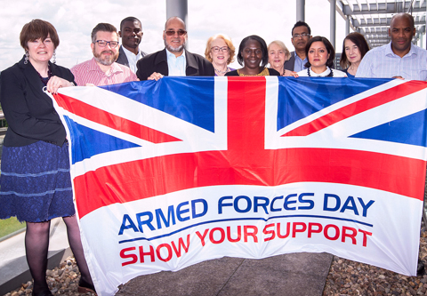 Mayor Rokhsana Fiaz, Councillor Terence Paul, Cabinet member for finance and corporate services and who is Newham&rsquo;s armed forces champion, and members of Newham&rsquo;s Cabinet, are supporting Armed Forces Day.