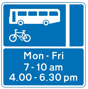 Bus lane signage