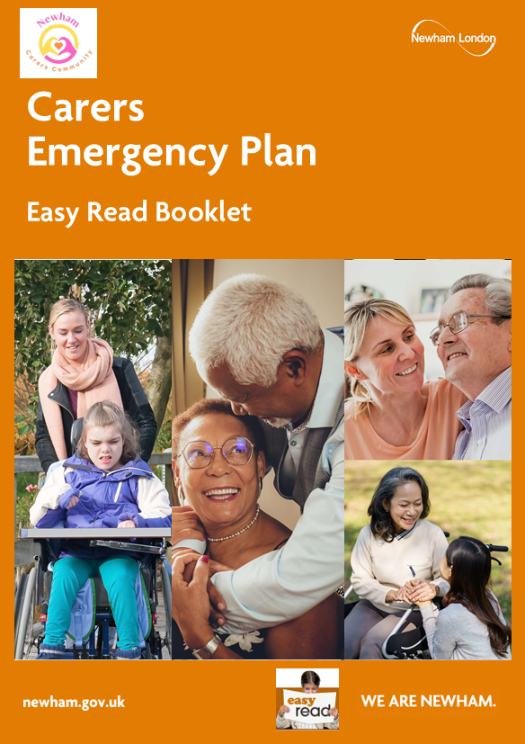 Front cover of Emergency Care Plan Easy Read Booklet