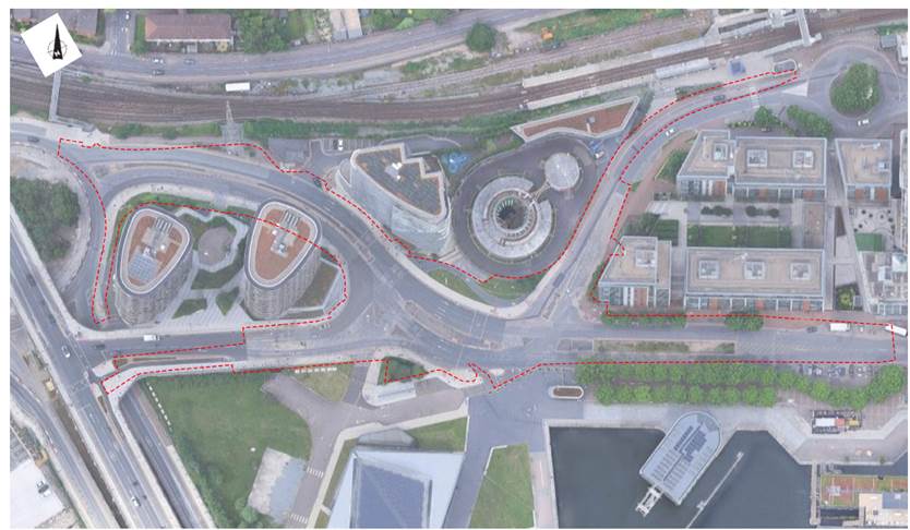 Existing street layout