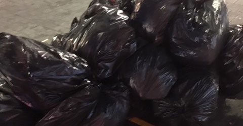 Newham Council&rsquo;s fly-tip team found 30 black bags full of raw meat and packaging discarded on High Street North, East Ham.