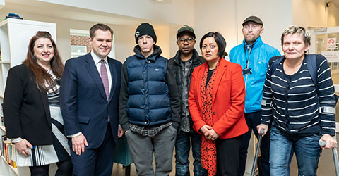 Mayor of London and other members of the council join together for the &pound;1.2 million funding boost to help rough sleepers following successful bid.