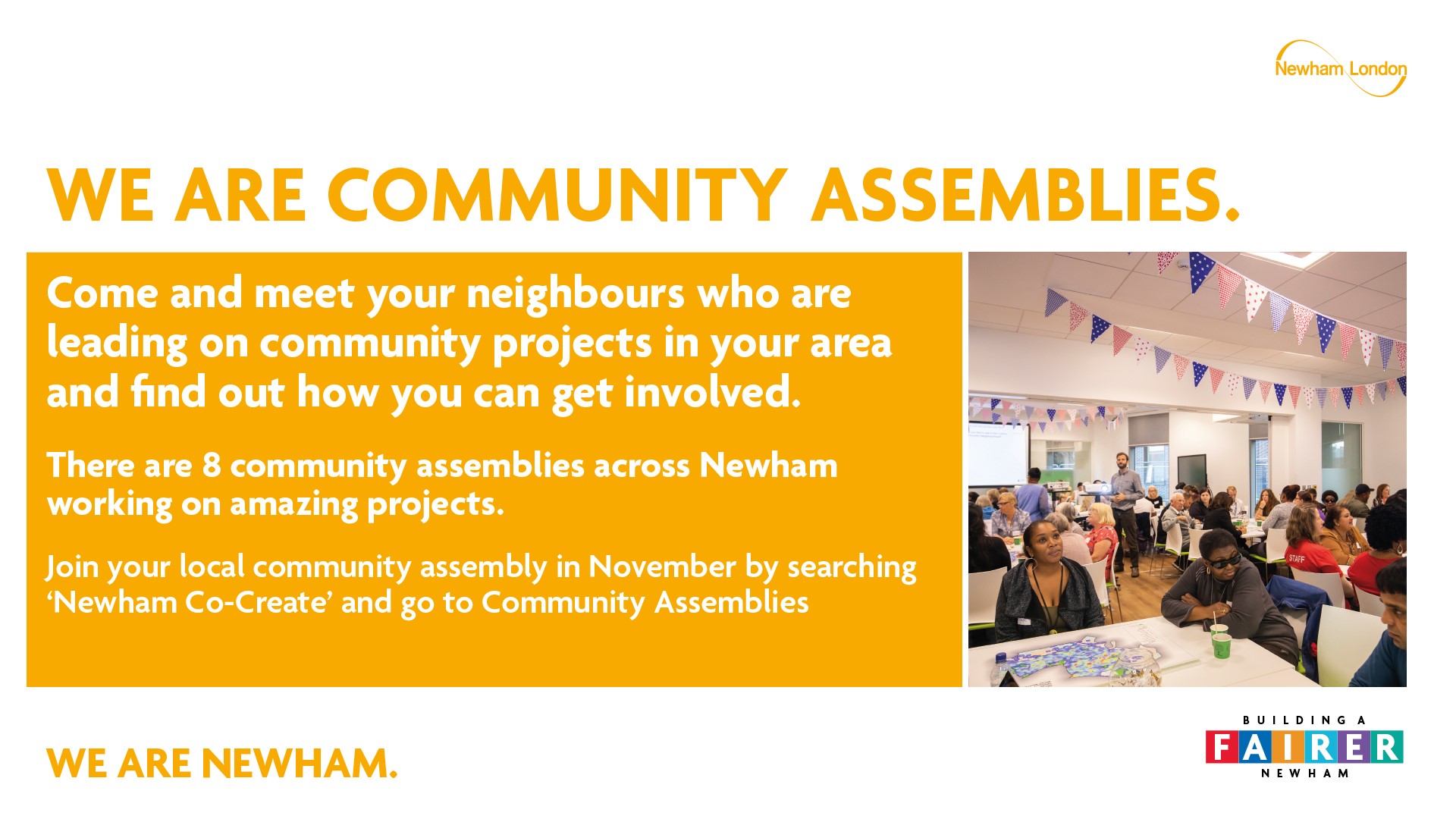 Come and meet your neighbours who are leading on community projects in your area and find out how you can get involved.