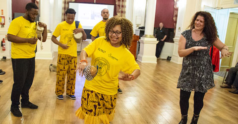 Deputy Mayor Charlene McLean celebrates celebrates &pound;83K National Lottery Heritage grant boost with Newham residents.