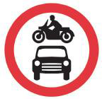 Motor vehicles prohibited
