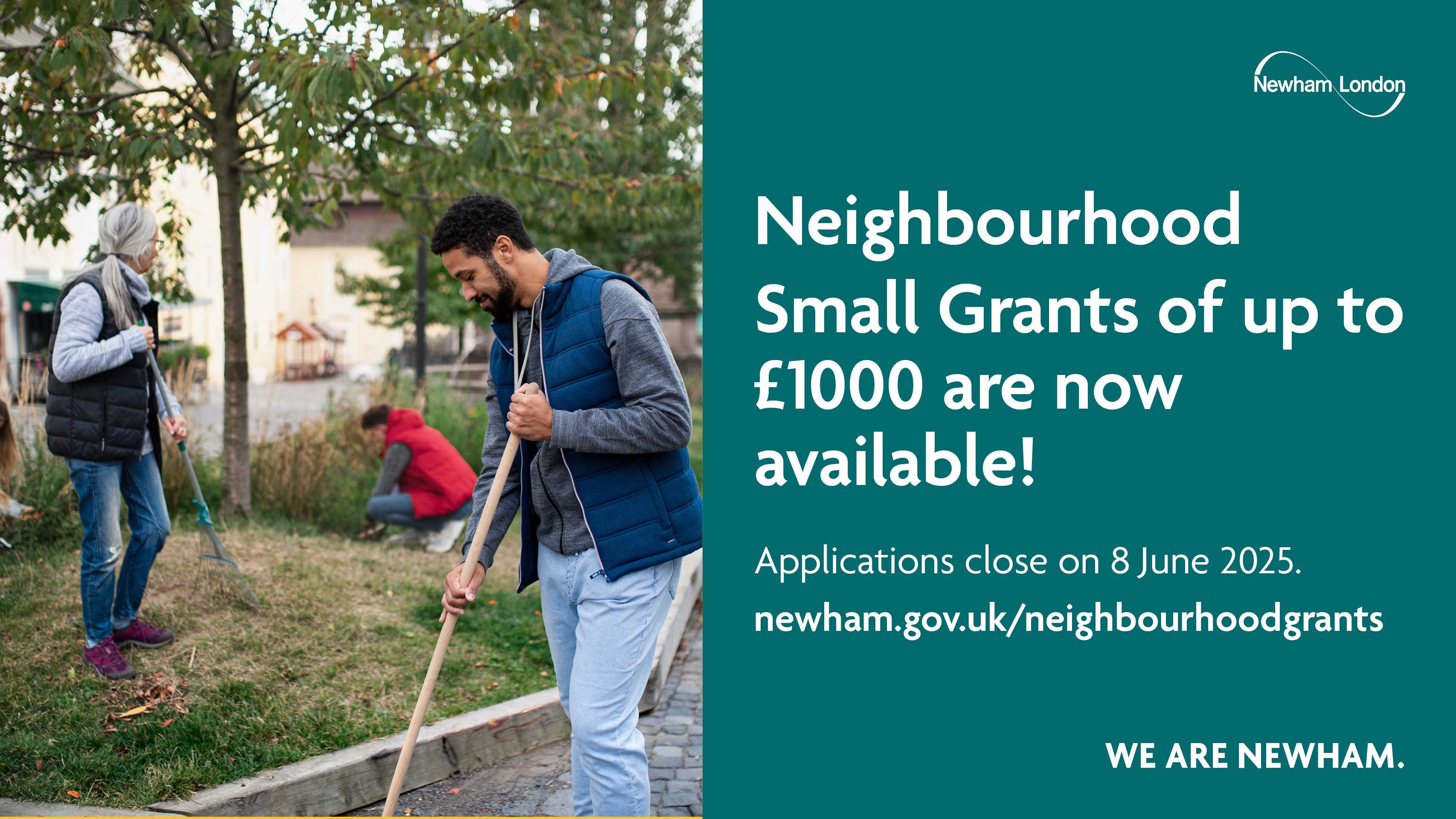 Neighbourhood grants poster
