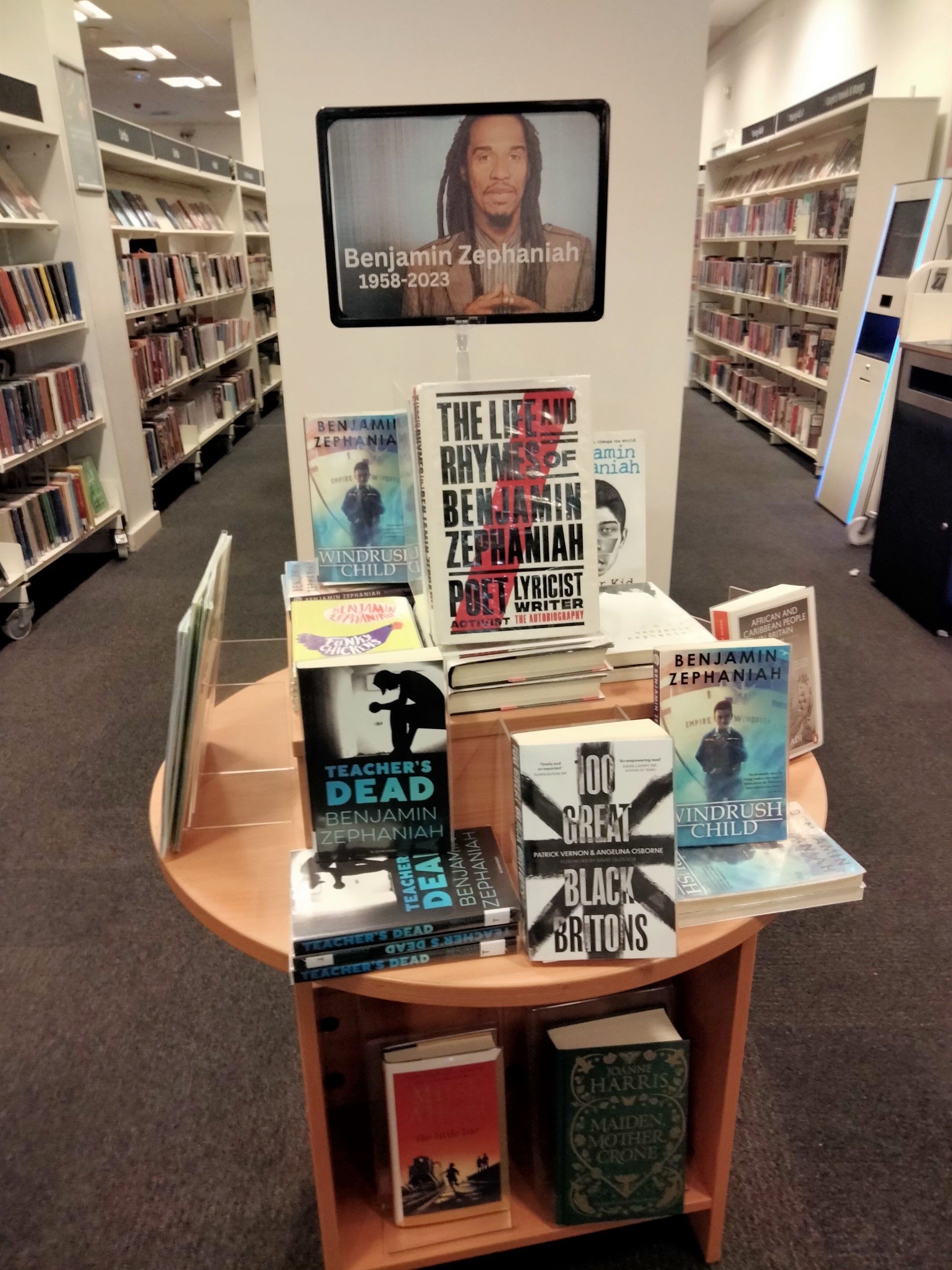 Newham Bookshop tribute to Benjamin Zephaniah