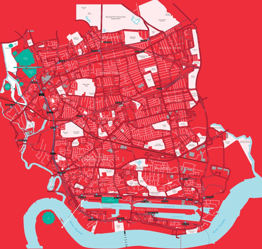 Map of Newham