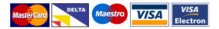 Mastercard, Delta, Maestro, VISA, Visa Electron