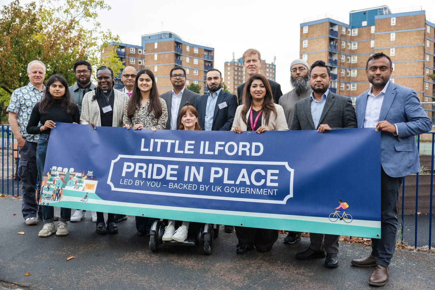 Pride in place group banner