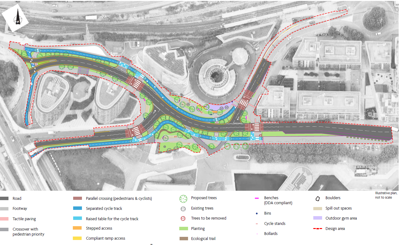 Proposed street layout