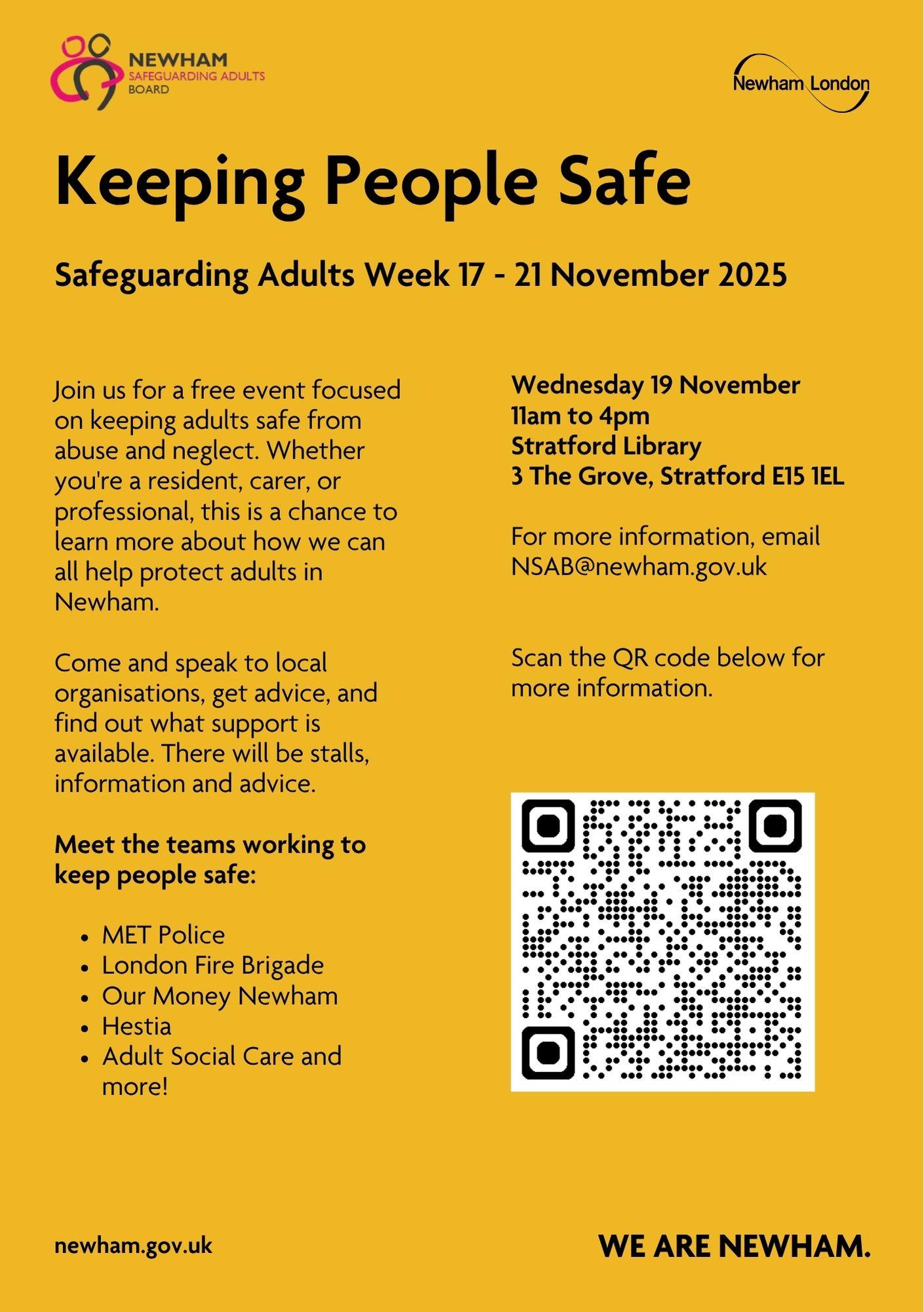 Picture of Safeguarding Adults Week 2025 flyer