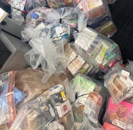 Seized cigarettes