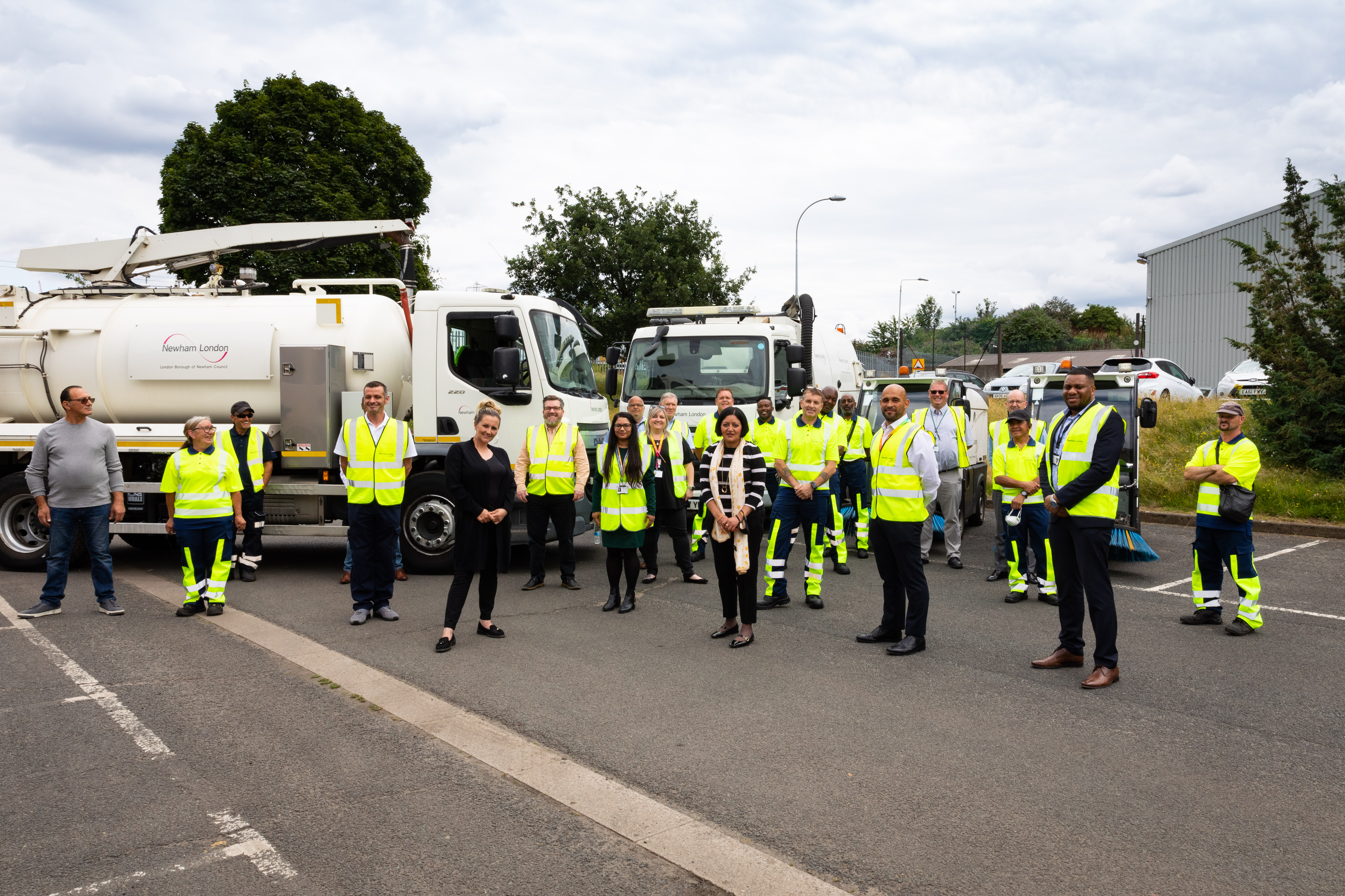 Street cleansing, social distanced