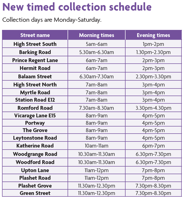 Timetable