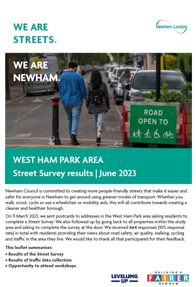 West ham park area street survey results june 2023