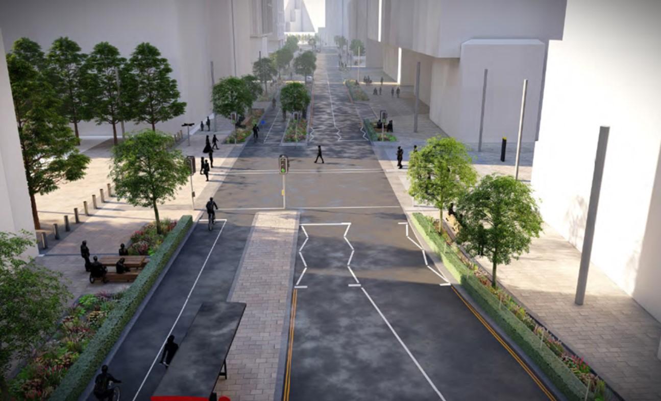 Westfield Avenue CGI rendering