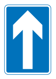 One way arrow