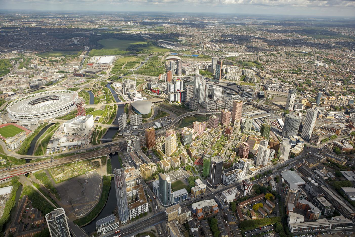 Carpenters estate aerial shot