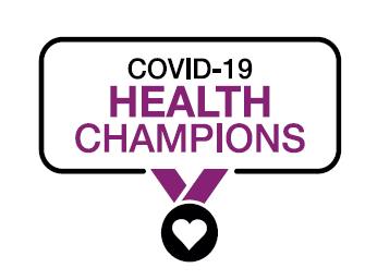 Covid-19 health champions logo