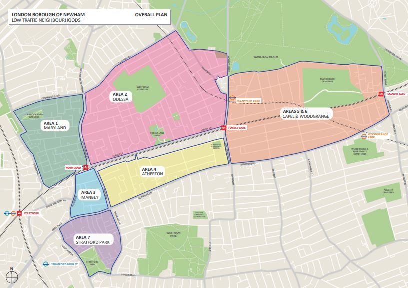 Newham ltn map