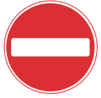 No entry sign